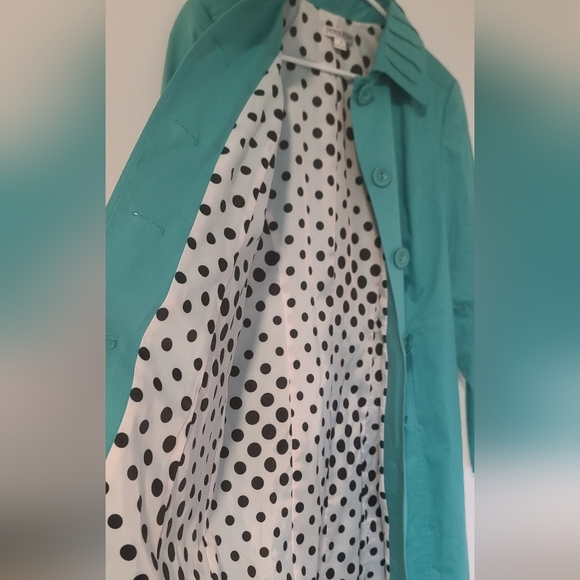 Pendleton Pleated Trench Coat Turqouose/Small - Picture 4 of 11